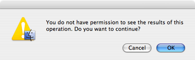 Image of a warning dialog box