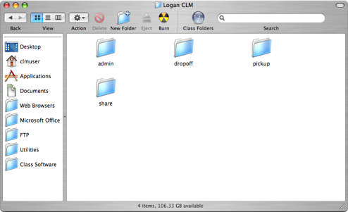 Image of a pickup/dropoff folder